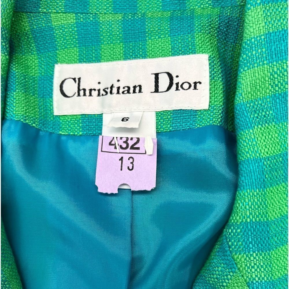 Christian Dior 1990’s Deadstock Gingham Skirt Suit - Picture 12 of 17